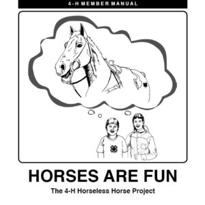 Horses Are Fun: 4-H Horseless Horse Project