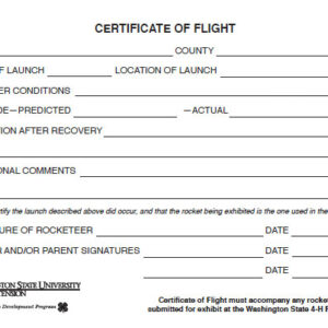 Certificate of Flight