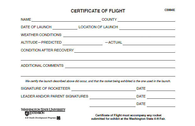 Certificate of Flight