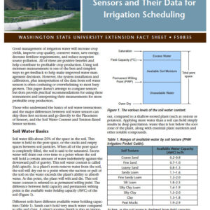 Practical Use of Soil Moisture Sensors for Irrigation Scheduling