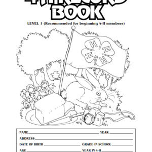 4-H Record Book, Level 1