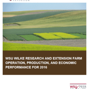 WSU Wilke Research and Extension Farm Operation, Production, and Economic Performance for 2016