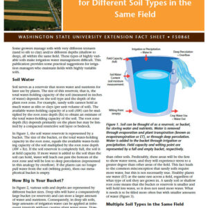 Managing Irrigation Water on Different Soils in the Same Field