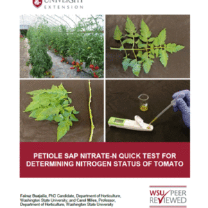 Petiole Sap Nitrate-n Quick Test for Determining Nitrogen Status of Tomato