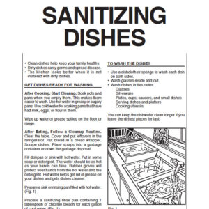 Sanitizing Dishes