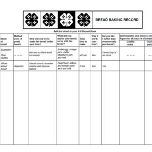 Bread Baking Record