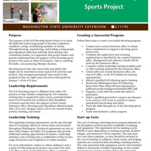 Starting a 4-H Shooting Sports Project in Your County