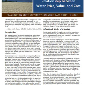Understanding the Relationship Between Water Price, Value, and Cost