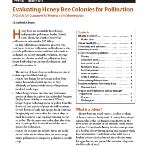 Evaluating Honey Bee Colonies for Pollination: A Guide for Commercial Growers and Beekeepers