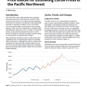 Price Indices for Estimating Cattle Prices in the Pacific Northwest