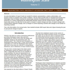 Export Trends in Washington State Vol. 3