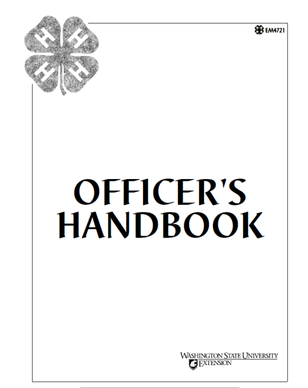 External Relations Officer Handbook.pdf Officer’s Handbook | WSU Extension Publications | Washington State ...