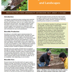 Using Biosolids in Gardens and Landscapes (Home Garden Series)
