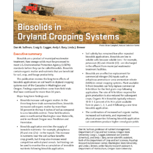 Biosolids in Dryland Cropping Systems