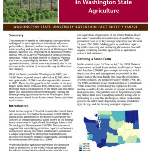 Profile of Small Farms in Washington Agriculture