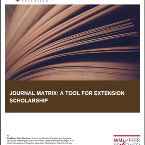 Journal Matrix: A Tool for Extension Scholarship