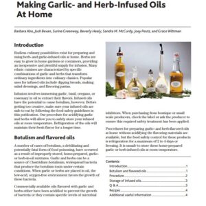 Making Garlic- and Herb-Infused Oils at Home