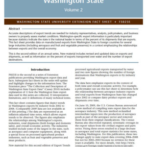 Export Trends in Washington State Vol. 2