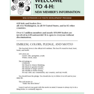Welcome to 4-H: New Member's Information