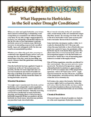 What Happens to Herbicides in the Soil Under Drought Conditions?