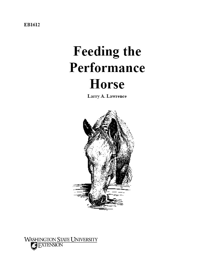 Feeding the Performance Horse