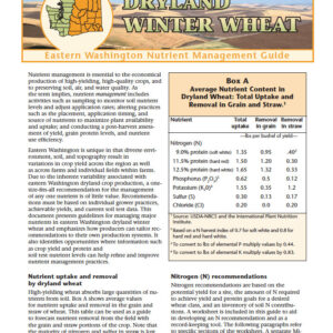 Dryland Winter Wheat: Eastern Washington Nutrient Management Guide