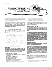 Public Speaking 4-H Member Manual
