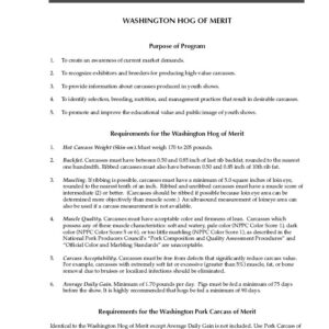 Washington Hog of Merit