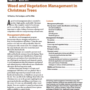 Weed and Vegetation Management in Christmas Trees
