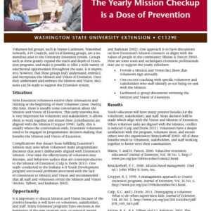 Mission and Vision: The Yearly Mission Checkup is a Dose of Prevention