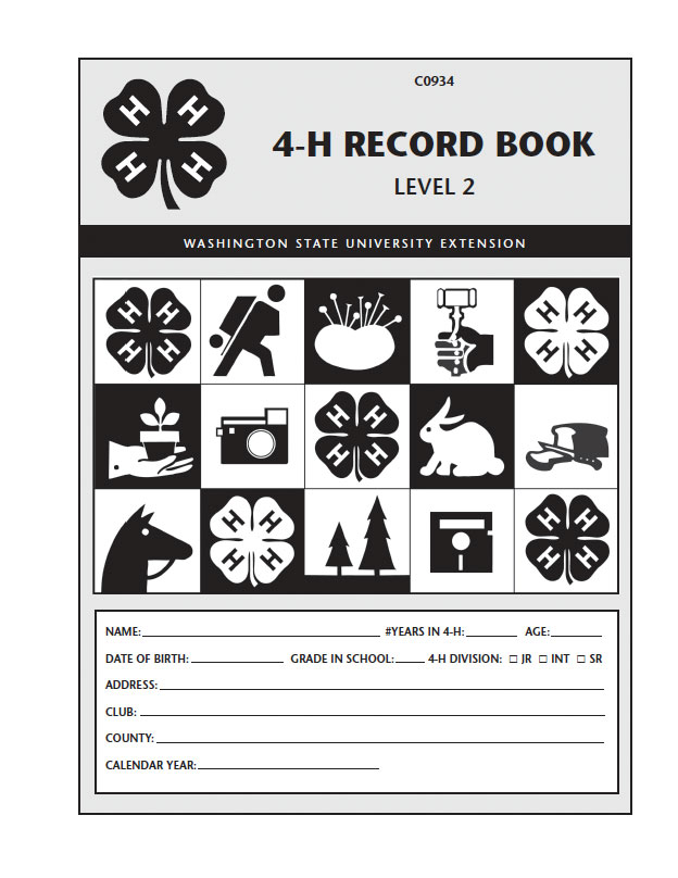 4-H Record Book, Level 2 | WSU Extension Publications