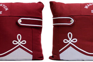 WSU Marching Band Uniform Pillow-Crimson Top
