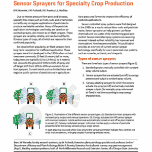 Sensor Sprayers for Specialty Crop Production