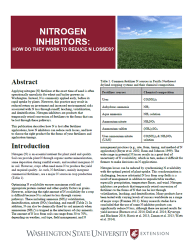 Nitrogen Inhibitors: How Do They Work to Reduce N Losses?
