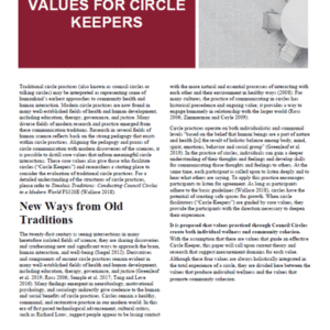 Values for Circle Keepers