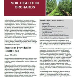 Soil Health in Orchards