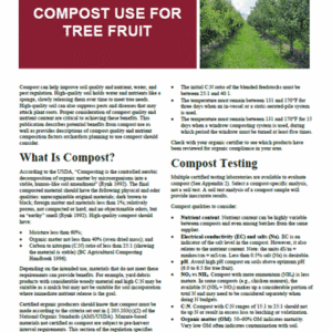 Compost Use for Tree Fruit