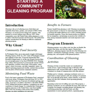 Starting a Community Gleaning Program
