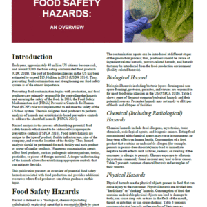 Food Safety Hazards: An Overview