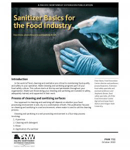 Sanitizer Basics for the Food Industry