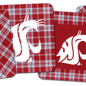 WSU Tartan Coaster Set