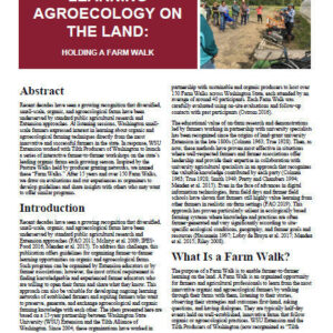 Learning Agroecology on the Land: Holding a Farm Walk