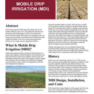 Mobile Drip Irrigation (MDI)