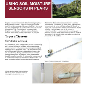 Using Soil Moisture Sensors in Pears