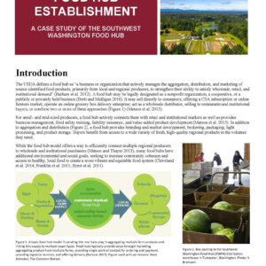 Food Hub Establishment: A Case Study of the Southwest Washington Food Hub