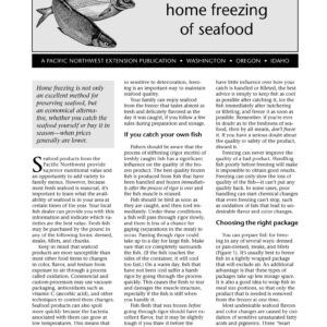 Home Freezing of Seafood