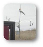 Picture showing the weather station at the WSU Wilke Research and Extension Farm.
