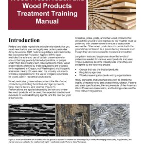 Wood Preservation and Wood Products Treatment Training Manual