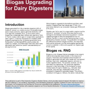 Biogas Upgrading on Dairy Digesters (Anaerobic Digestion Systems Series)