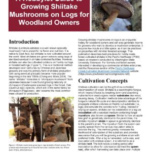 Cover for A Hobbyist Guide to Growing Shiitake Mushrooms on Logs for Woodland Owners.